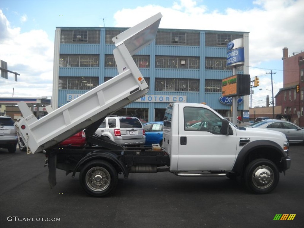 Oxford White 2010 Ford F450 Super Duty Regular Cab 4x4 Chassis Dump Truck Exterior Photo #63847038