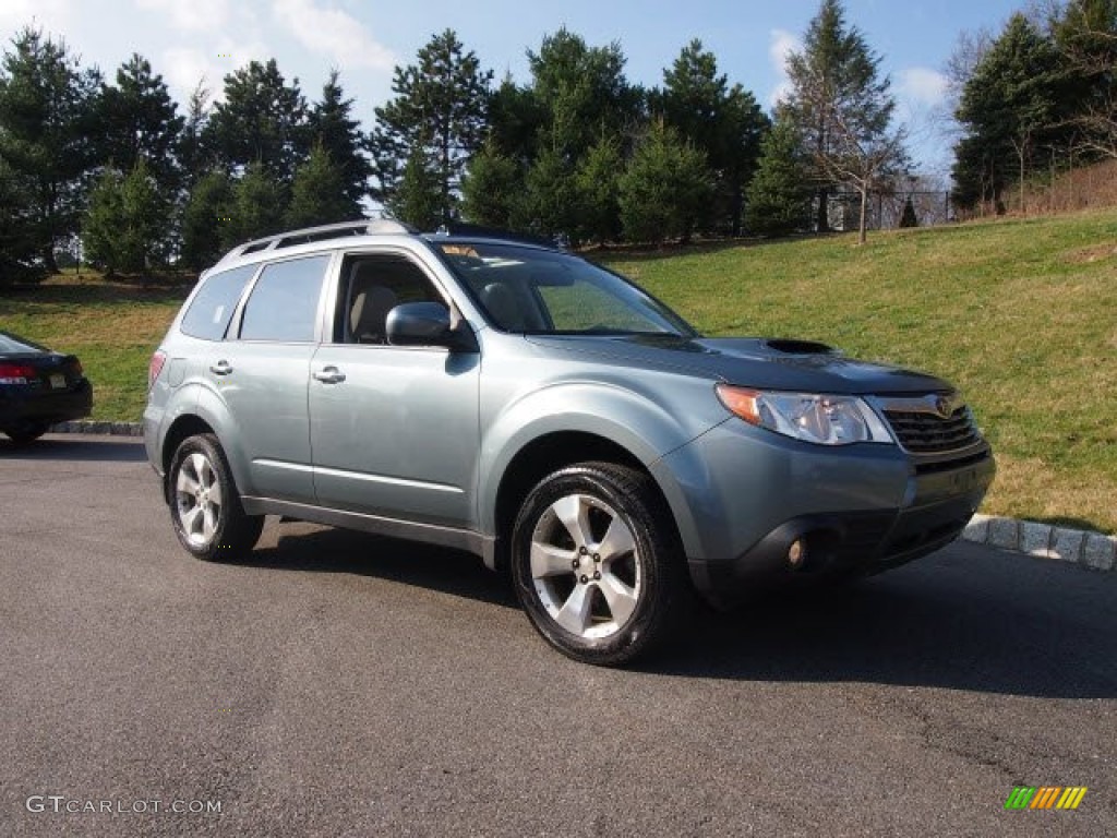 2009 Forester 2.5 XT - Sage Green Metallic / Platinum photo #1