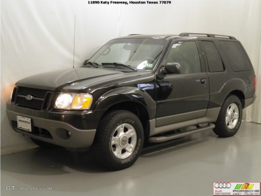 2003 Explorer Sport XLT 4x4 - Black / Midnight Gray photo #4