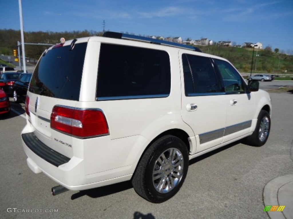 2008 Navigator Elite 4x4 - White Chocolate Tri Coat / Camel/Sand Piping photo #5