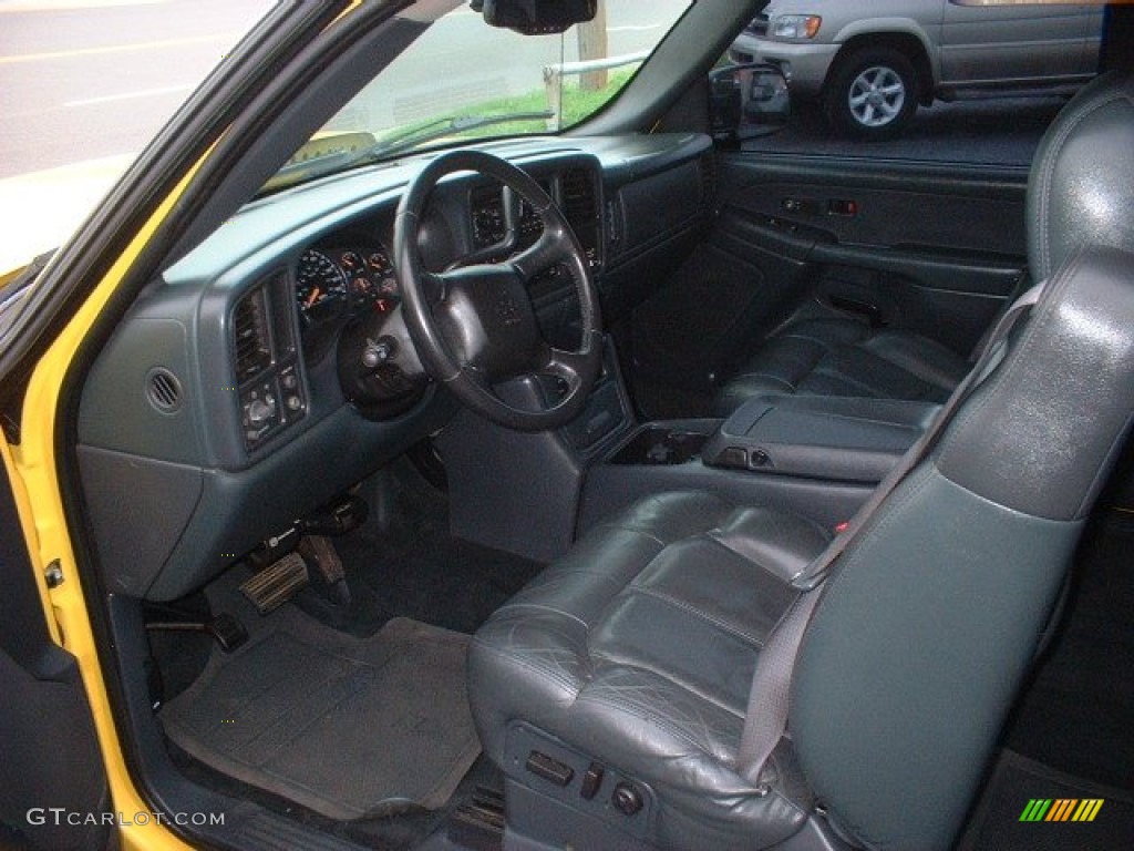 Graphite Interior 2002 Chevrolet Silverado 3500 LT Extended Cab Dually Photo #63856954