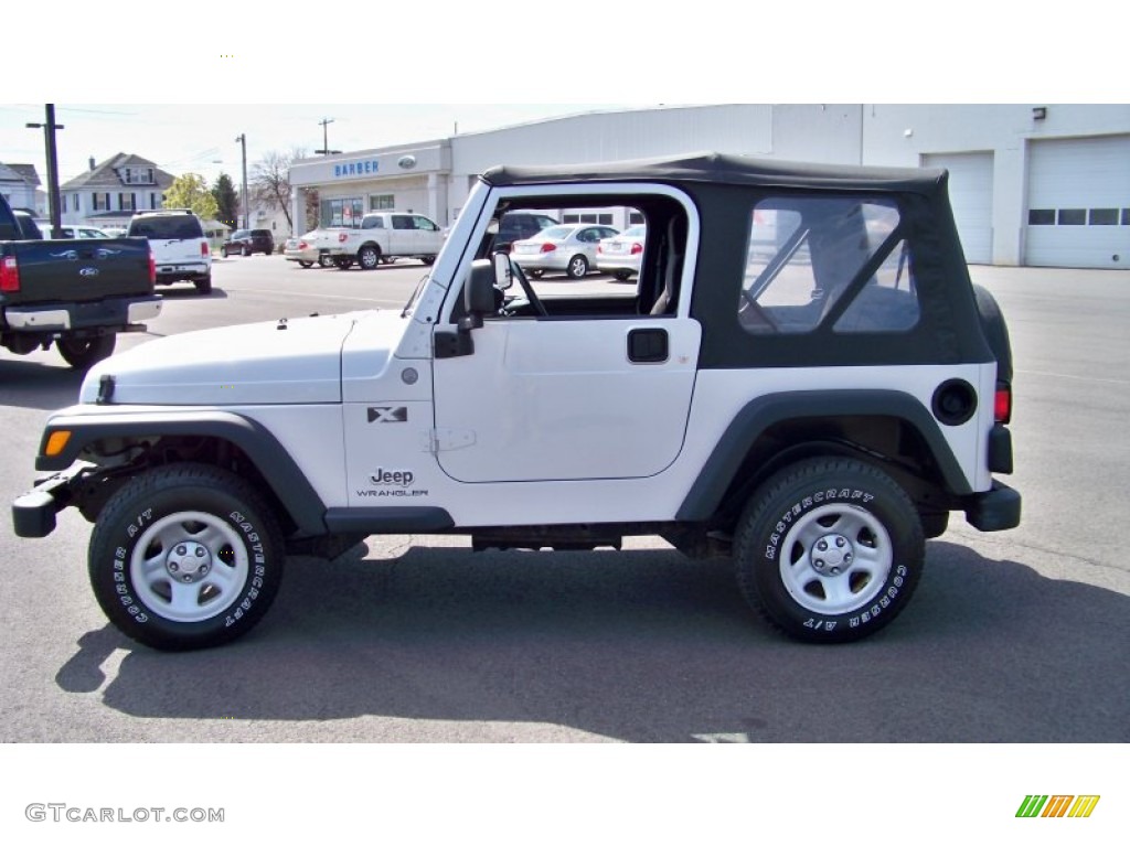 2004 Wrangler X 4x4 - Bright Silver Metallic / Dark Slate Gray photo #8