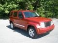 2009 Inferno Red Crystal Pearl Jeep Liberty Limited 4x4  photo #1