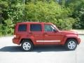 2009 Inferno Red Crystal Pearl Jeep Liberty Limited 4x4  photo #2