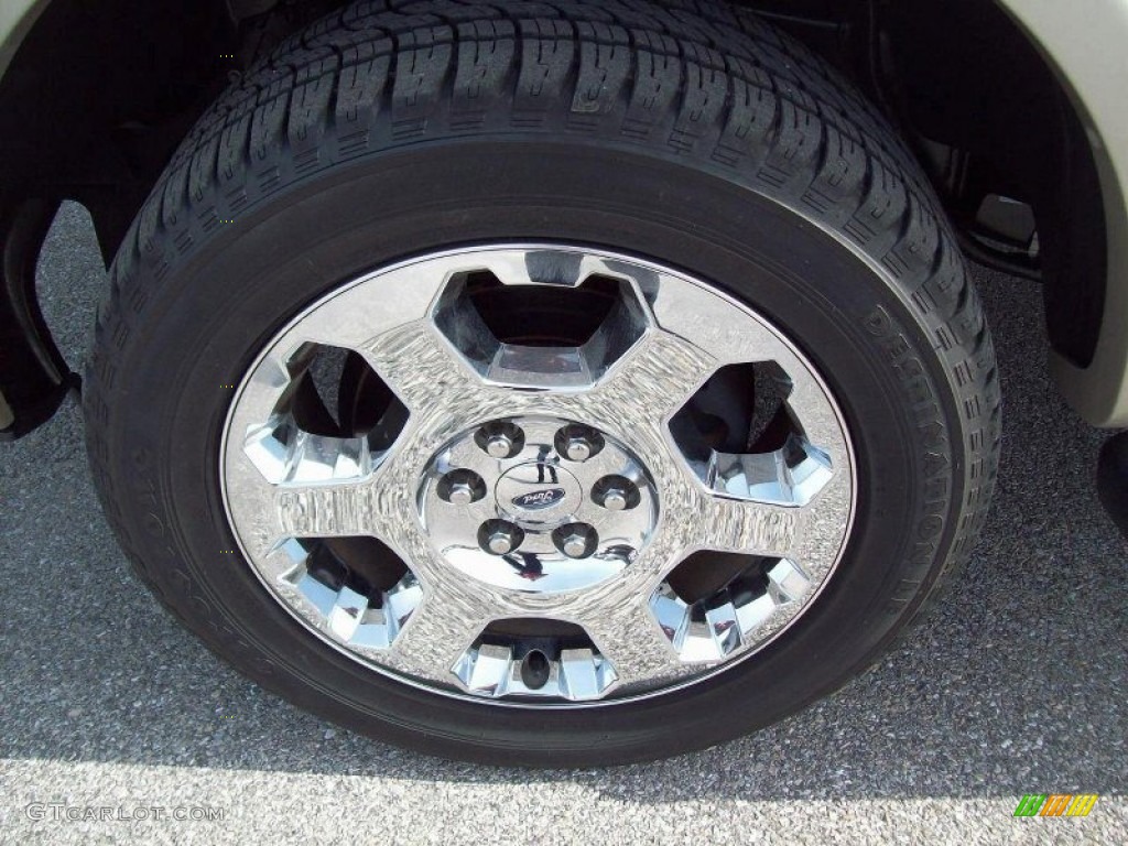 2010 F150 Lariat SuperCrew 4x4 - Dark Blue Pearl Metallic / Tan photo #17