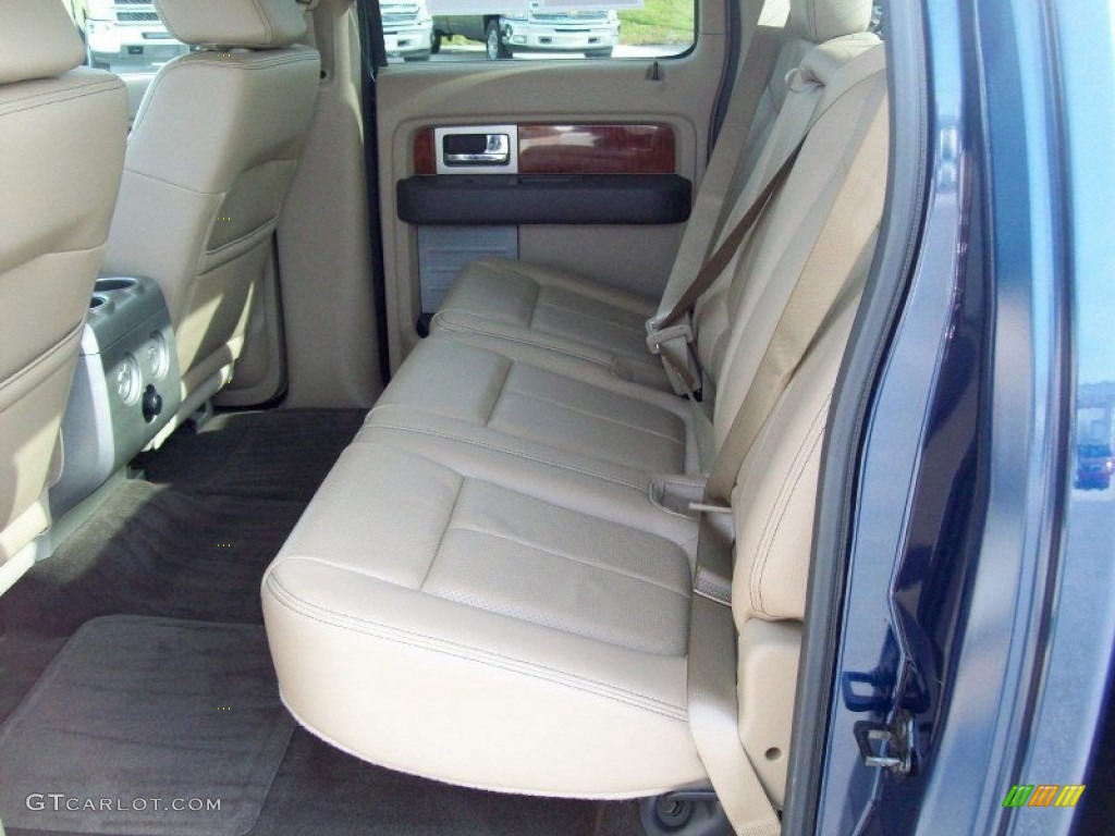 2010 F150 Lariat SuperCrew 4x4 - Dark Blue Pearl Metallic / Tan photo #19