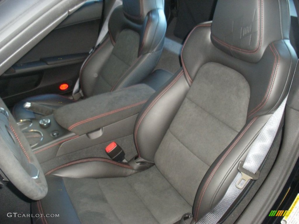 Ebony Interior 2012 Chevrolet Corvette Centennial Edition Coupe Photo #63861127
