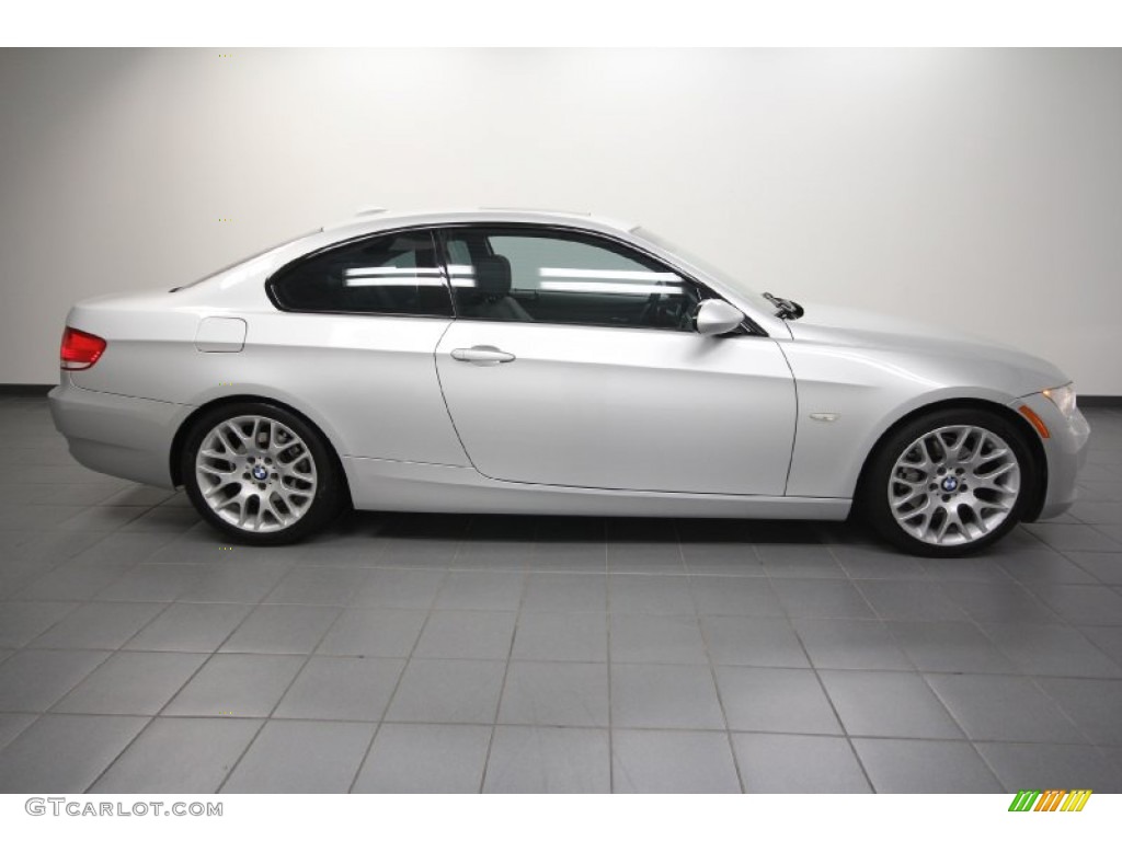 2009 3 Series 328i Coupe - Titanium Silver Metallic / Grey photo #7