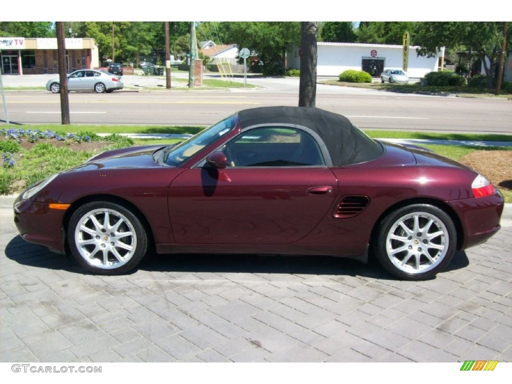 2004 Boxster  - Carmon Red Metallic / Savanna Beige photo #1
