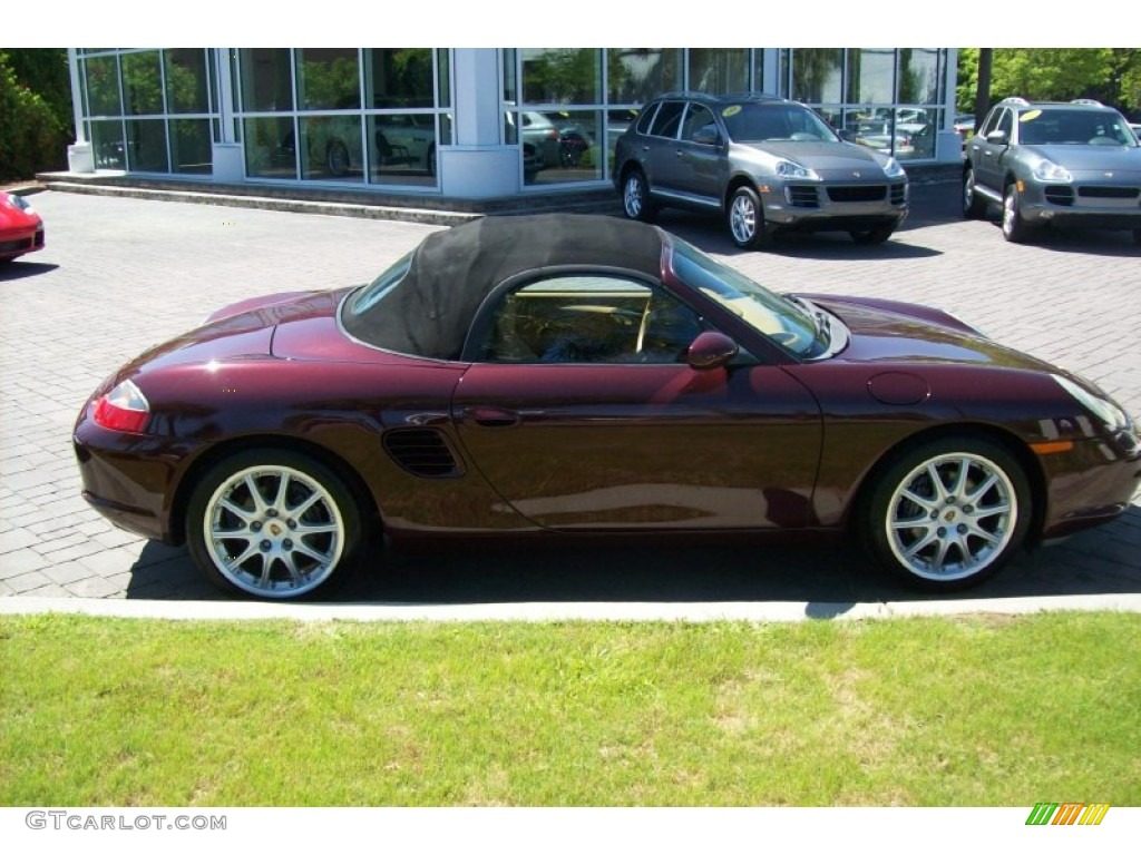 2004 Boxster  - Carmon Red Metallic / Savanna Beige photo #4