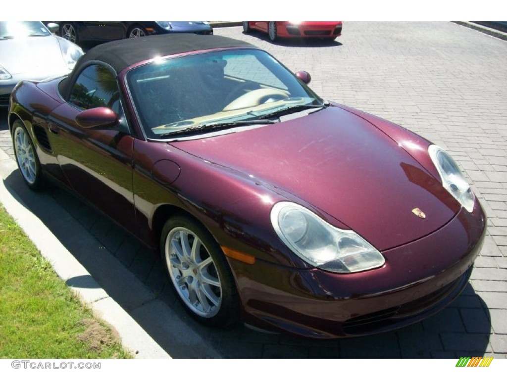 2004 Boxster  - Carmon Red Metallic / Savanna Beige photo #6