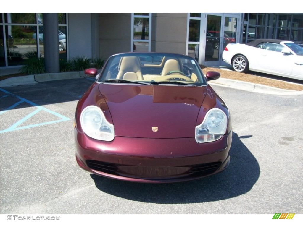 2004 Boxster  - Carmon Red Metallic / Savanna Beige photo #12