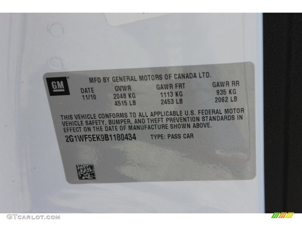 2011 Impala LS - Summit White / Gray photo #19