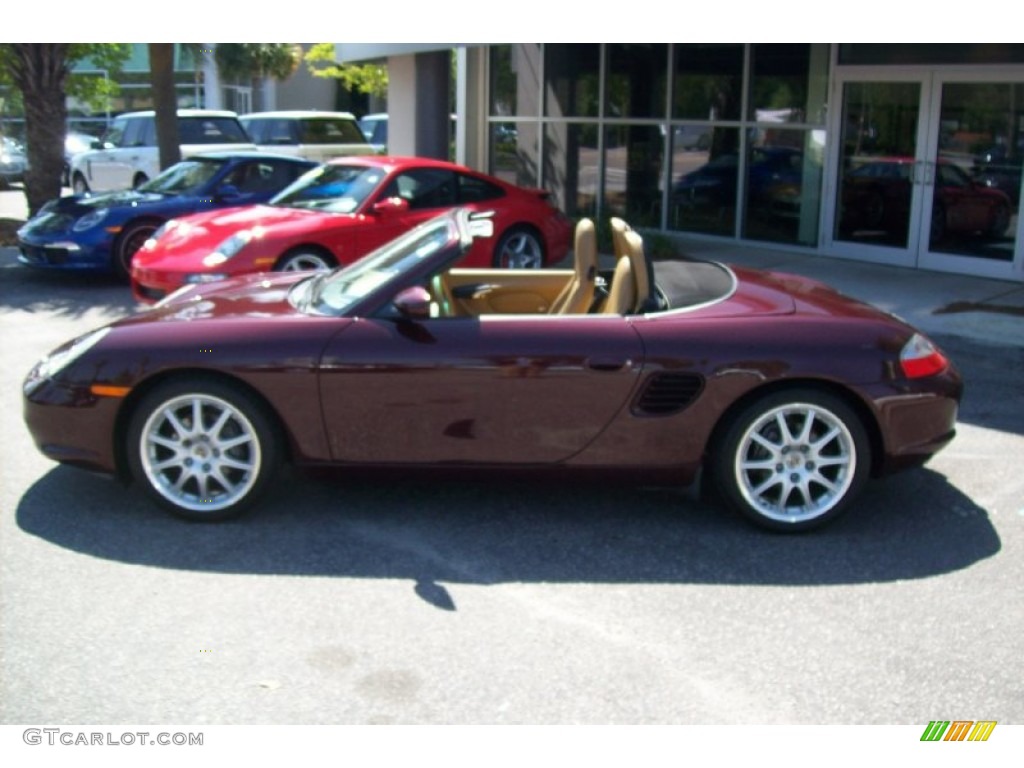 2004 Boxster  - Carmon Red Metallic / Savanna Beige photo #18
