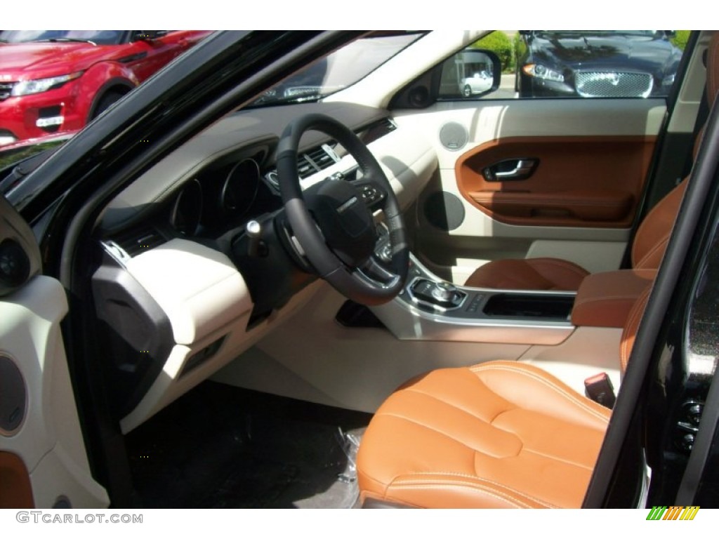Tan/Ivory/Espresso Interior 2012 Land Rover Range Rover Evoque Prestige Photo #63863686
