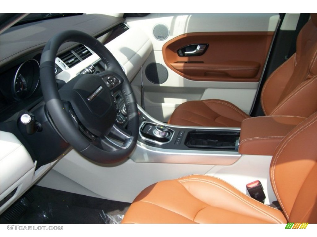Tan/Ivory/Espresso Interior 2012 Land Rover Range Rover Evoque Prestige Photo #63863695