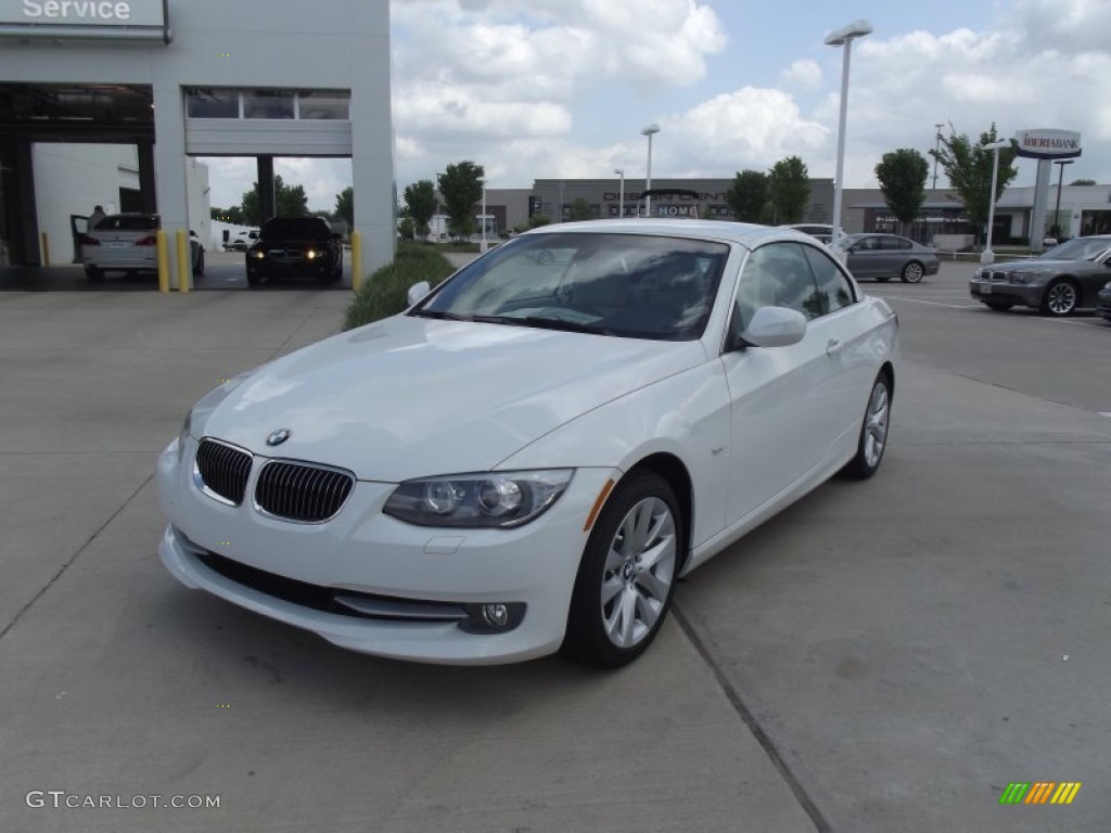 2012 3 Series 328i Convertible - Alpine White / Cream Beige photo #1