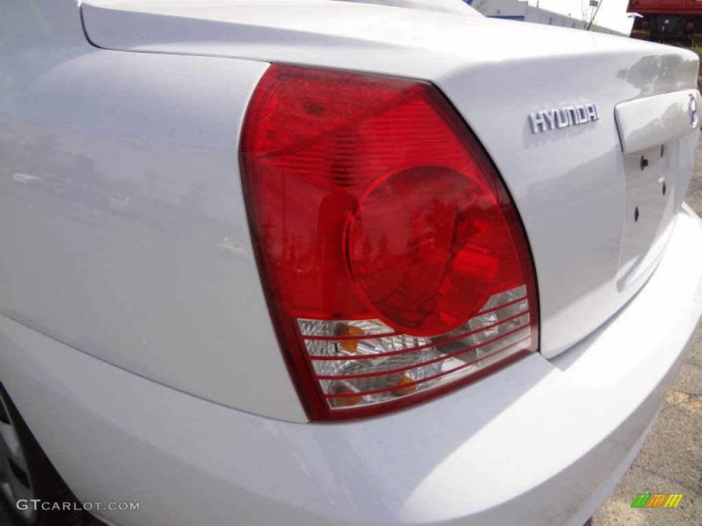 2006 Elantra GLS Sedan - Nordic White / Beige photo #7