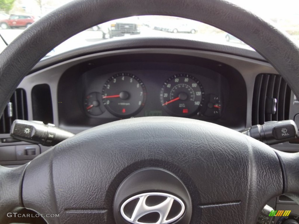2006 Elantra GLS Sedan - Ebony Black / Gray photo #11