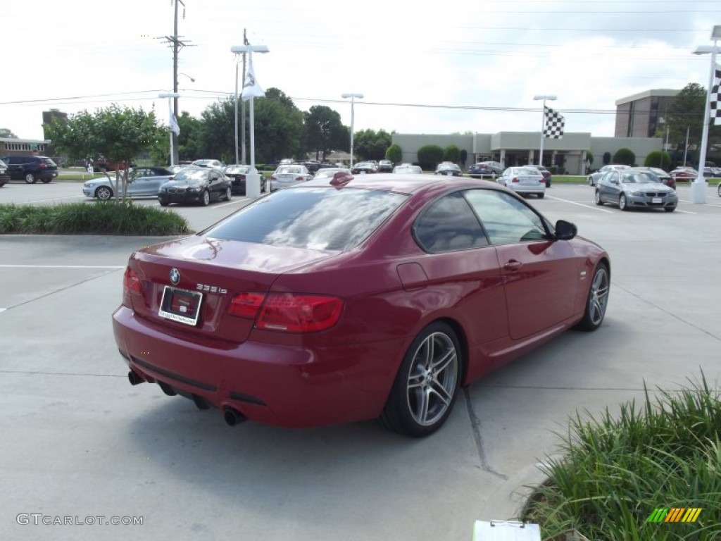 2011 3 Series 335is Coupe - Crimson Red / Black photo #3
