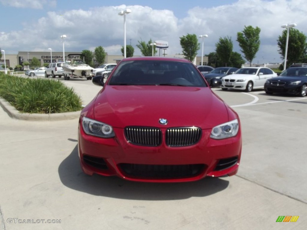 2011 3 Series 335is Coupe - Crimson Red / Black photo #7