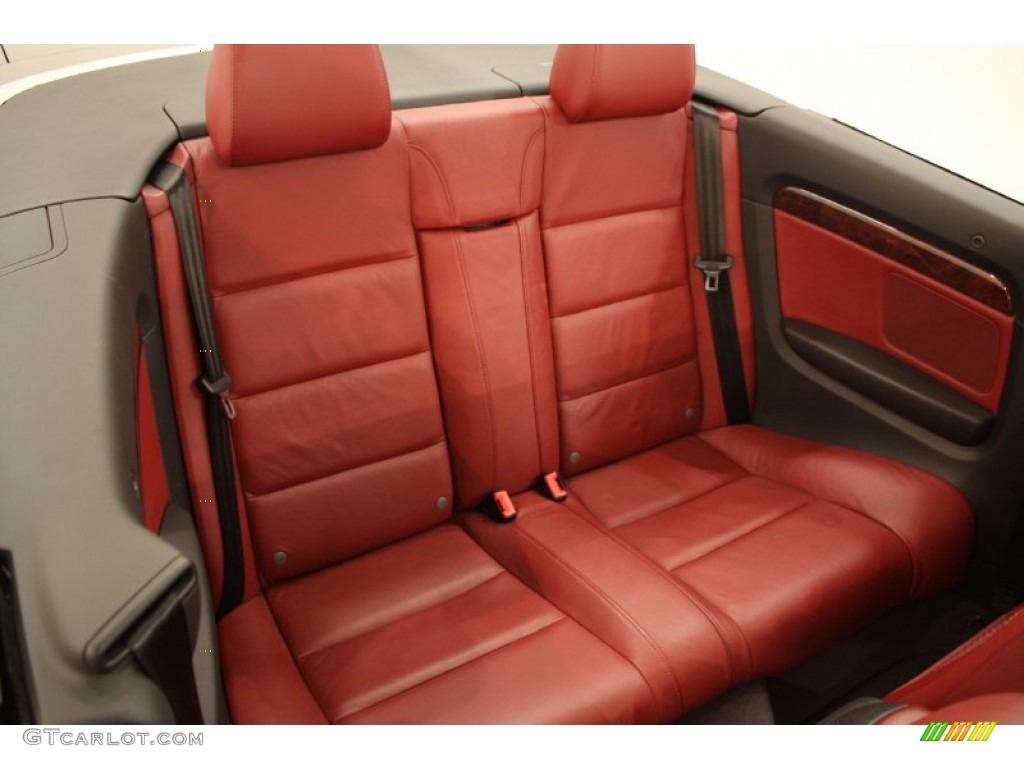 Red Interior 2004 Audi A4 3.0 quattro Cabriolet Photo #63872198