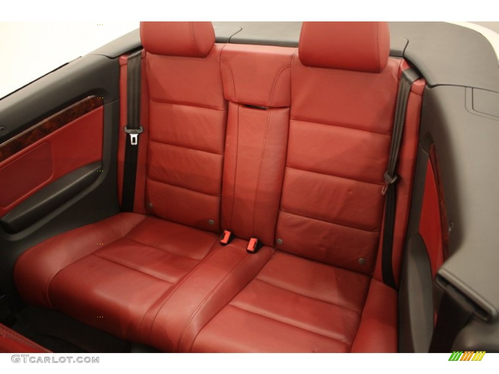 Red Interior 2004 Audi A4 3.0 quattro Cabriolet Photo #63872207