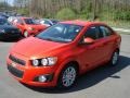 Inferno Orange Metallic - Sonic LT Sedan Photo No. 4