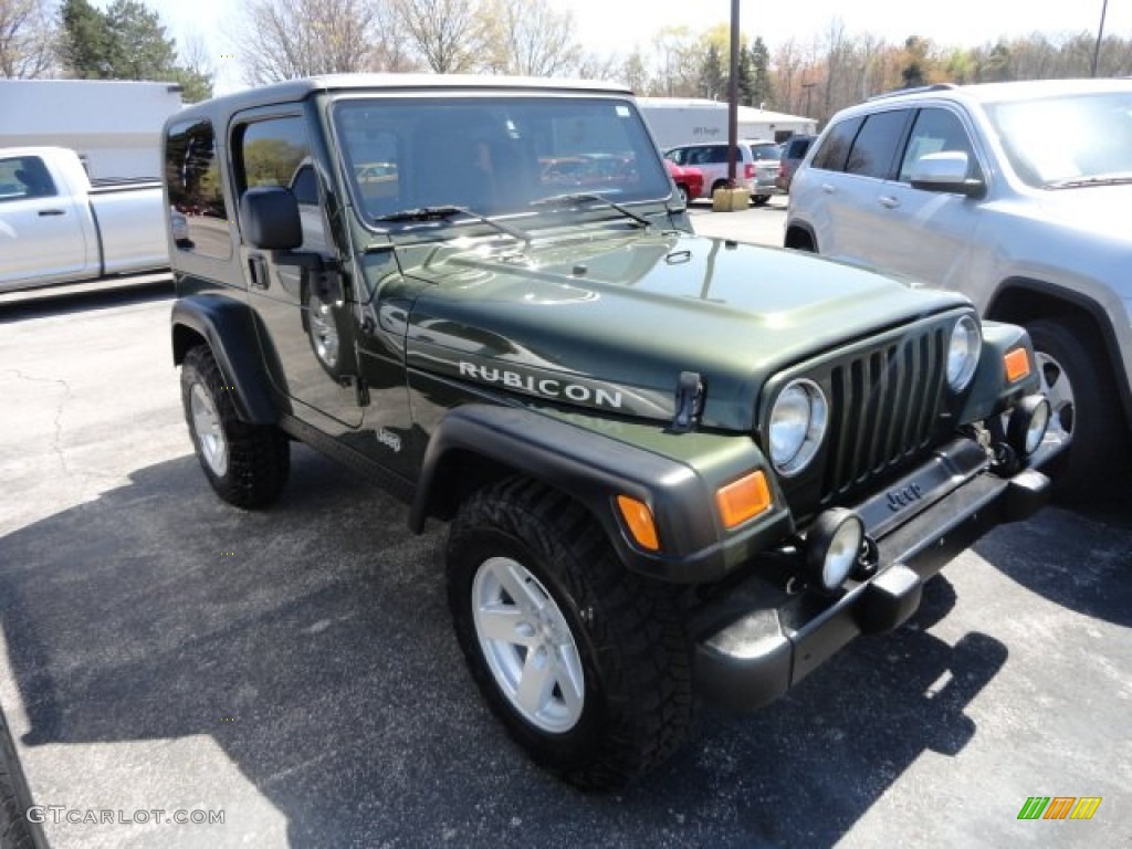 2006 Wrangler Rubicon 4x4 - Jeep Green Metallic / Khaki photo #3