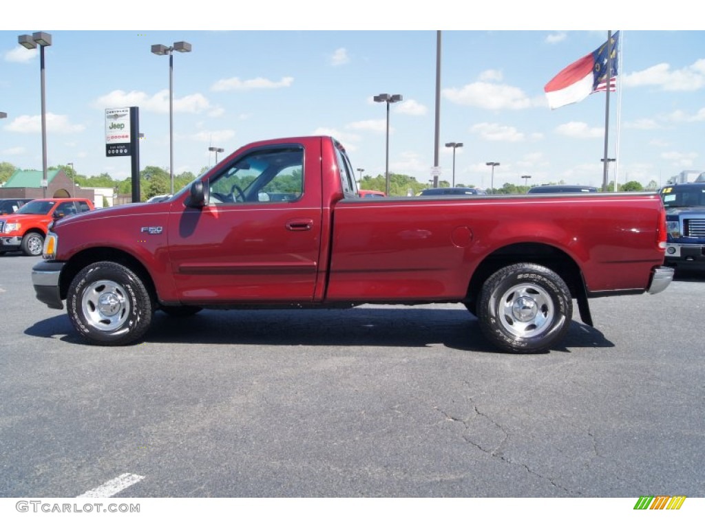 2003 F150 XLT Regular Cab - Toreador Red Metallic / Medium Graphite Grey photo #5