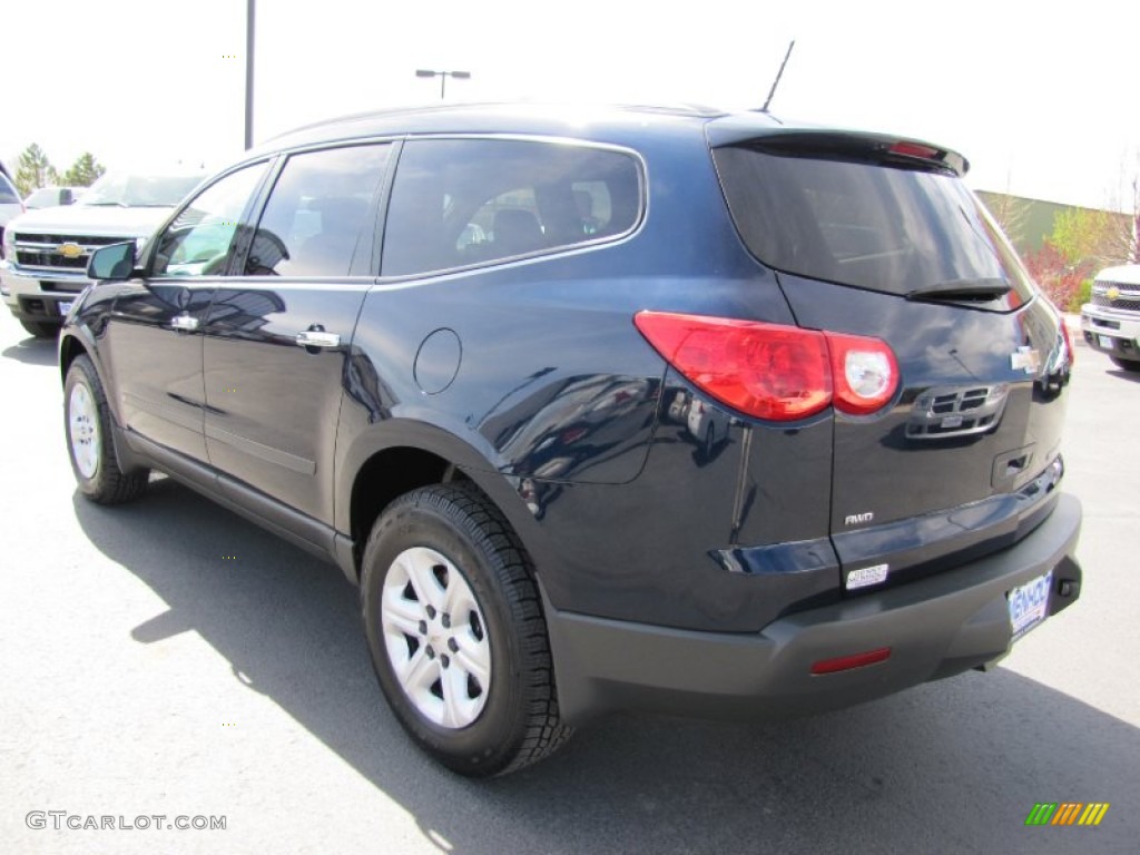 2010 Traverse LS AWD - Dark Blue Metallic / Dark Gray/Light Gray photo #5