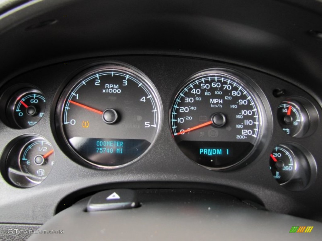 2008 GMC Sierra 2500HD SLT Extended Cab 4x4 Gauges Photo #63876764