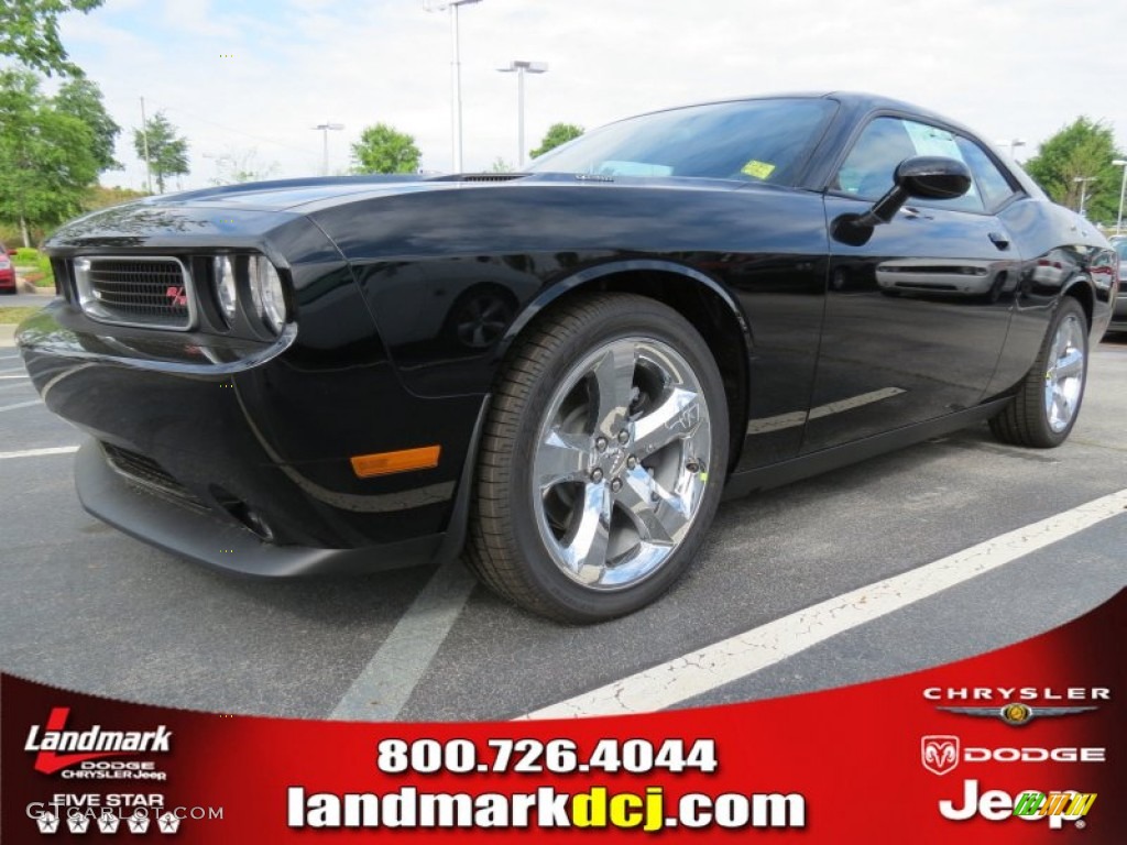 2012 Challenger R/T - Pitch Black / Dark Slate Gray photo #1