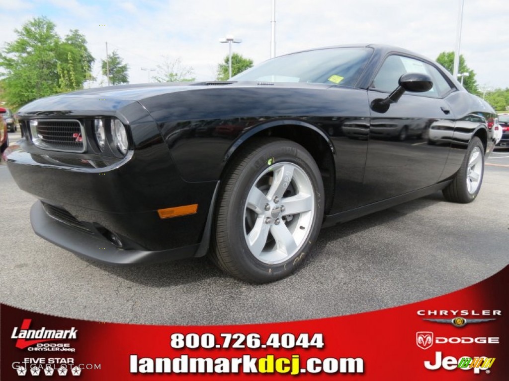 2012 Challenger R/T - Pitch Black / Dark Slate Gray photo #1