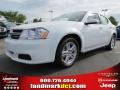 2012 Bright White Dodge Avenger SXT  photo #1