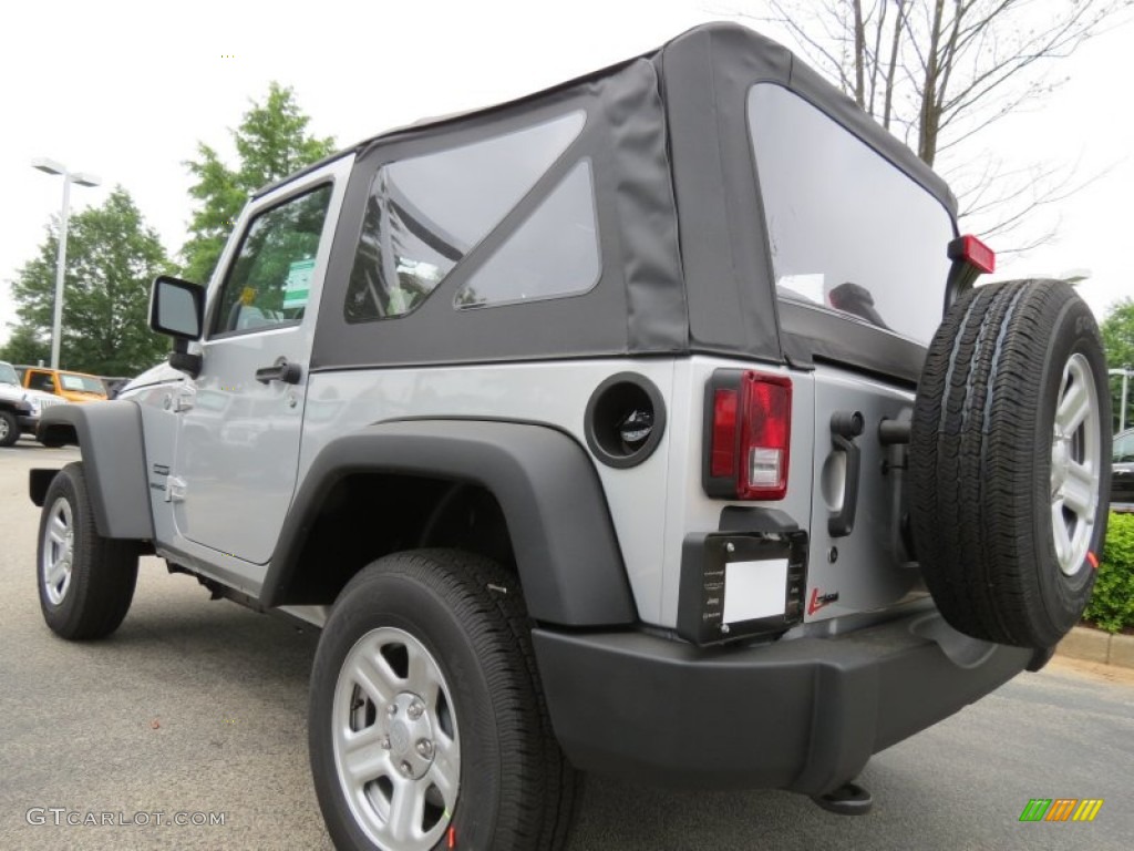 2012 Wrangler Sport 4x4 - Bright Silver Metallic / Black photo #2