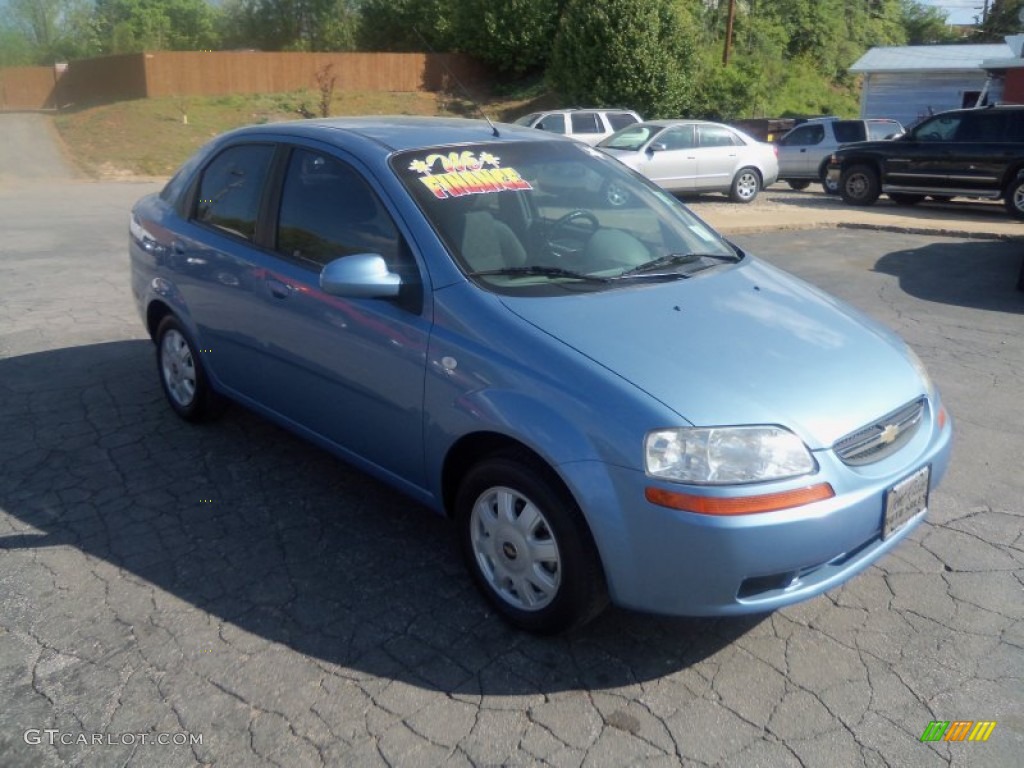 2005 Aveo LS Sedan - Pastel Blue Metallic / Gray photo #1