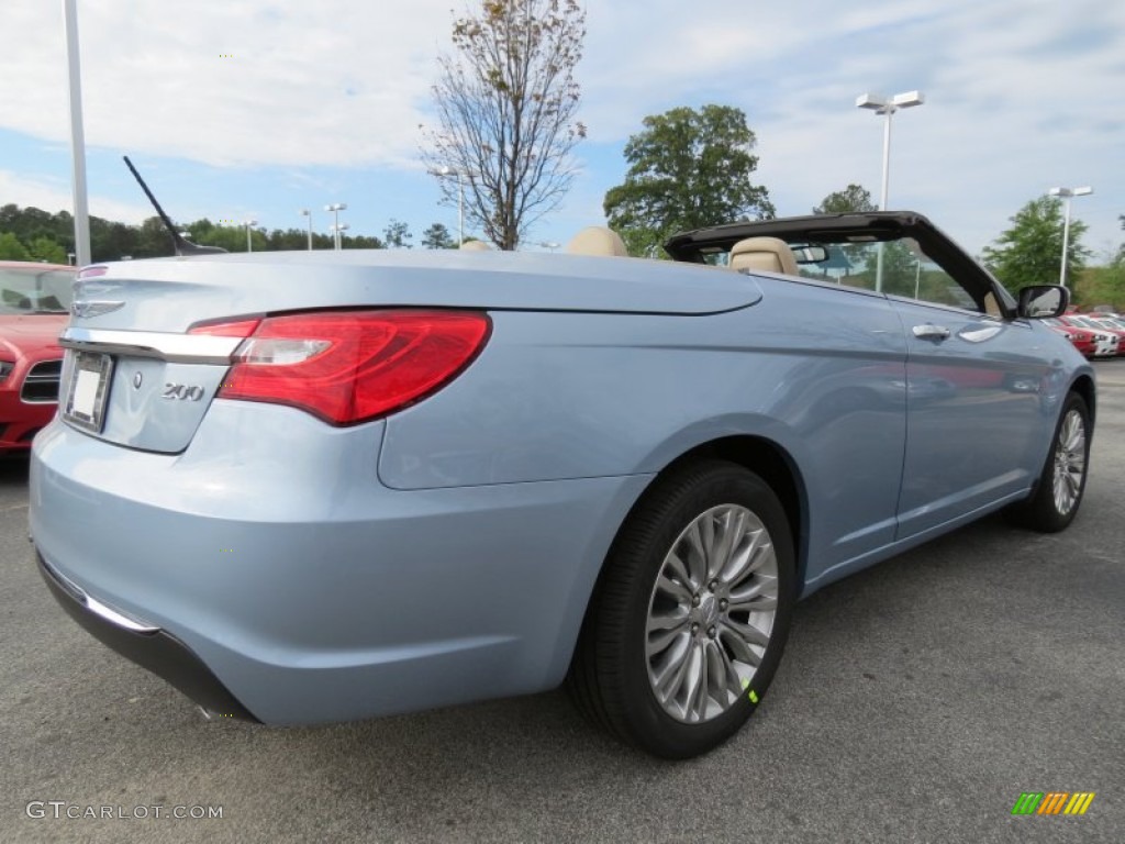 Crystal Blue Pearl Coat 2012 Chrysler 200 Limited Convertible Exterior Photo #63880770