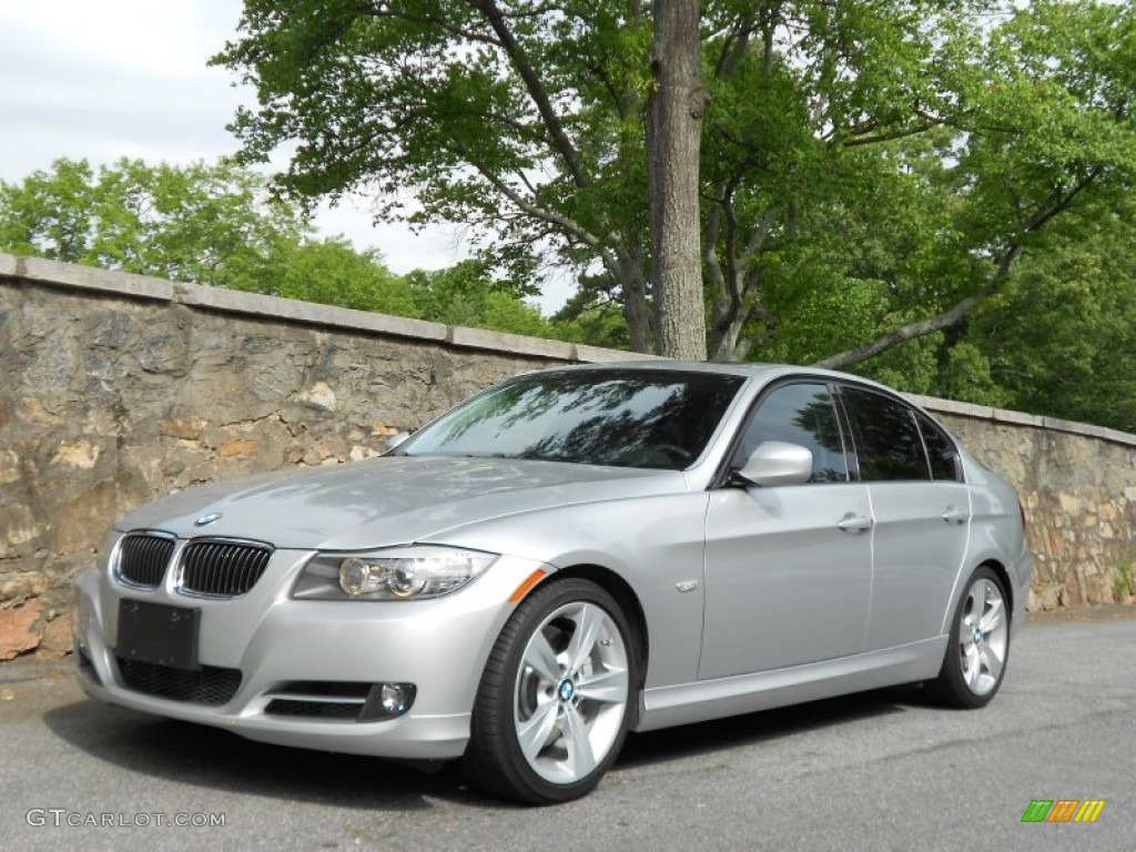 2009 3 Series 335i Sedan - Titanium Silver Metallic / Black photo #4