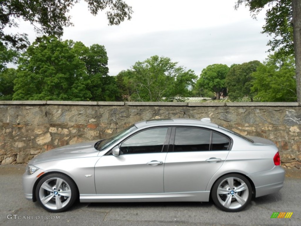 2009 3 Series 335i Sedan - Titanium Silver Metallic / Black photo #5