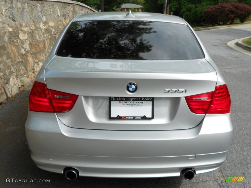 2009 3 Series 335i Sedan - Titanium Silver Metallic / Black photo #6