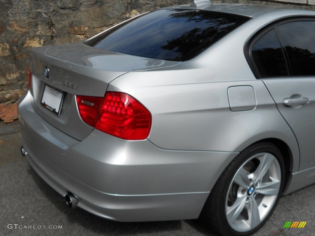 2009 3 Series 335i Sedan - Titanium Silver Metallic / Black photo #11
