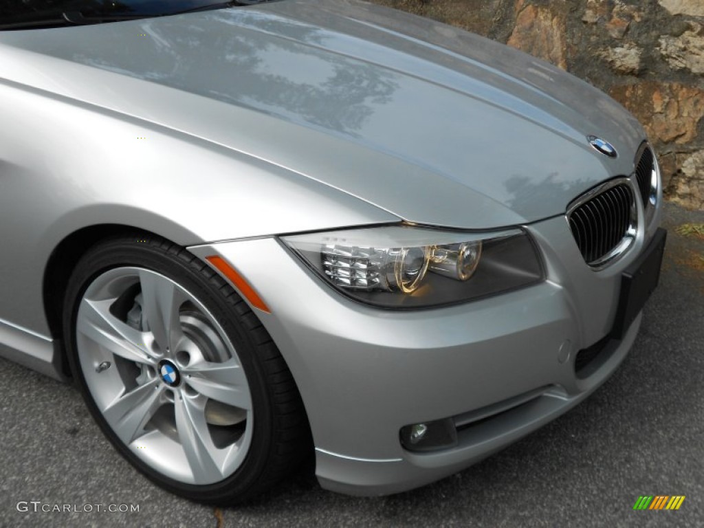 2009 3 Series 335i Sedan - Titanium Silver Metallic / Black photo #14