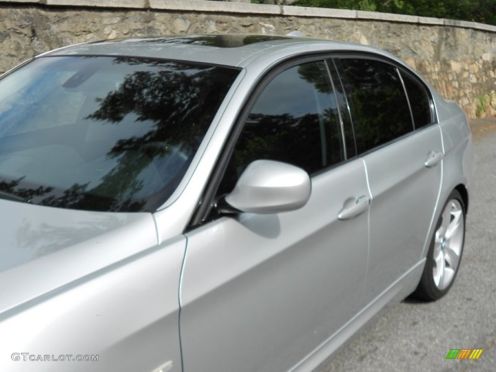 2009 3 Series 335i Sedan - Titanium Silver Metallic / Black photo #15