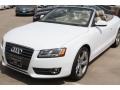 Glacier White Metallic - A5 2.0T quattro Cabriolet Photo No. 3