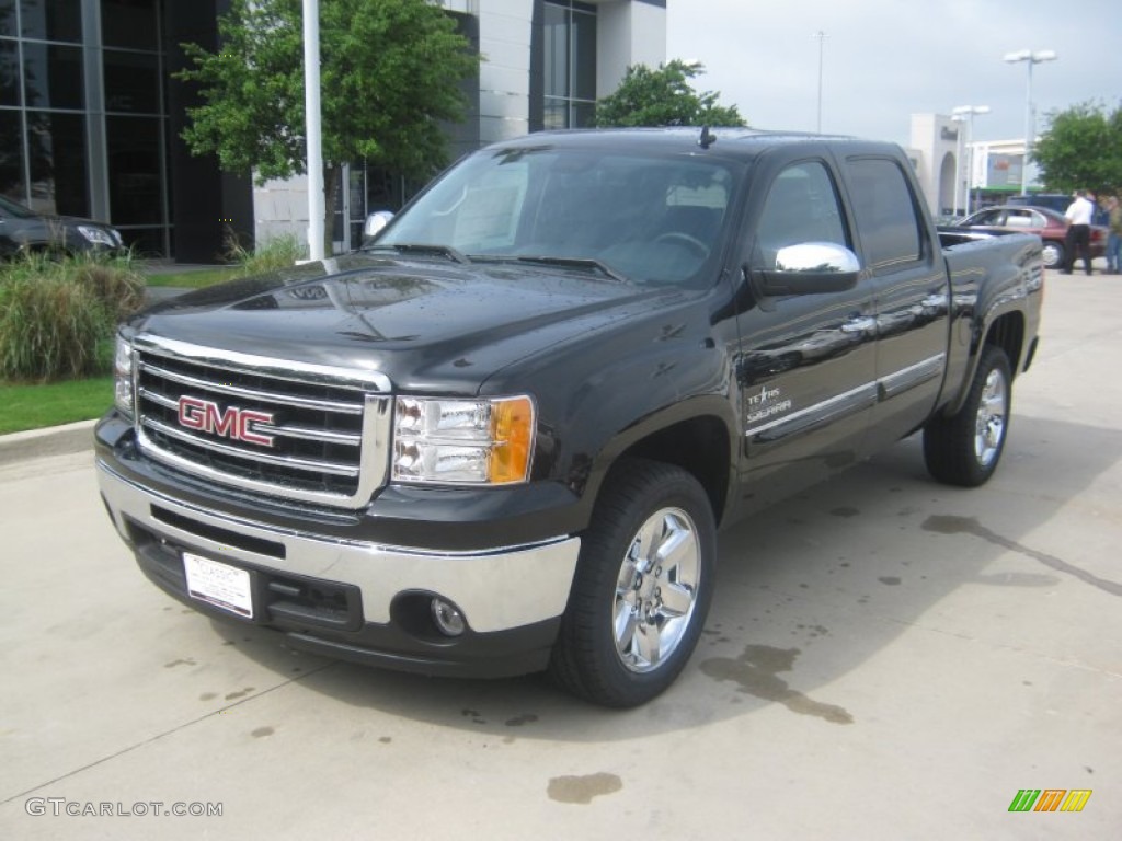 2012 Sierra 1500 SLE Crew Cab - Onyx Black / Ebony photo #1