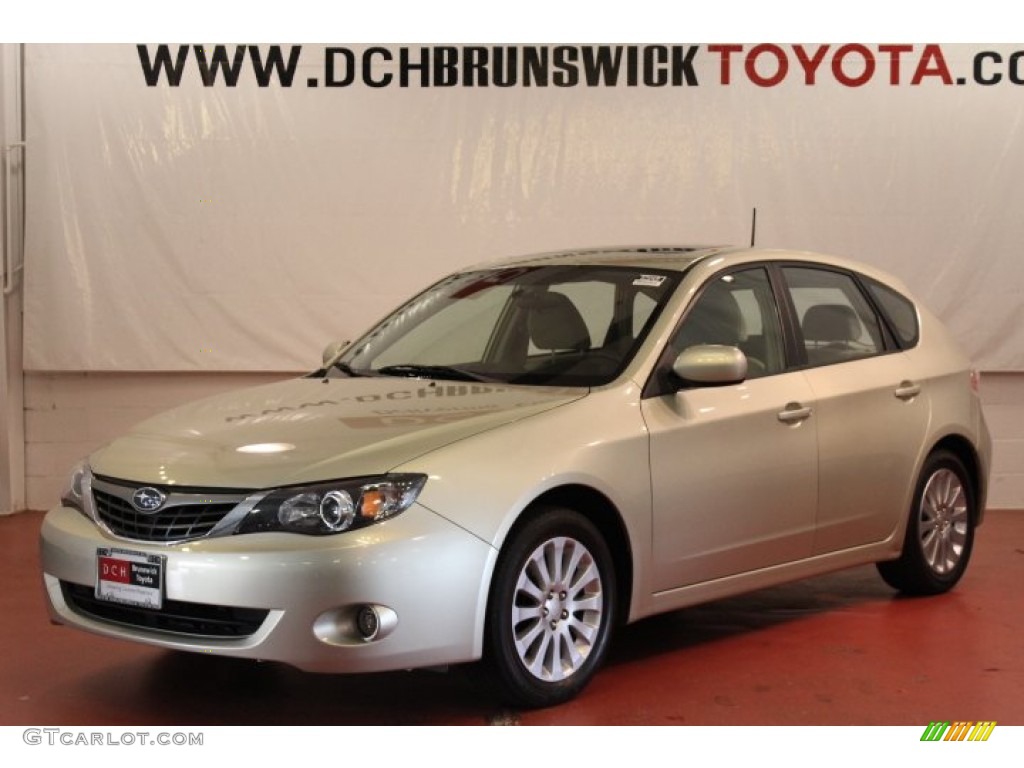 2009 Impreza 2.5i Premium Wagon - Sunlight Gold Opal / Ivory photo #1