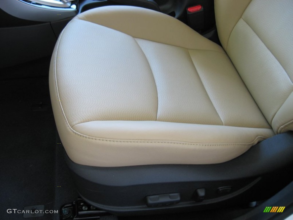 2013 Elantra Limited - Shimmering White / Beige photo #15