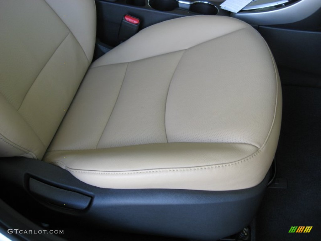 2013 Elantra Limited - Shimmering White / Beige photo #21