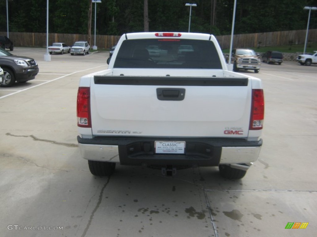 2012 Sierra 1500 SLT Crew Cab - White Diamond Tricoat / Ebony photo #4